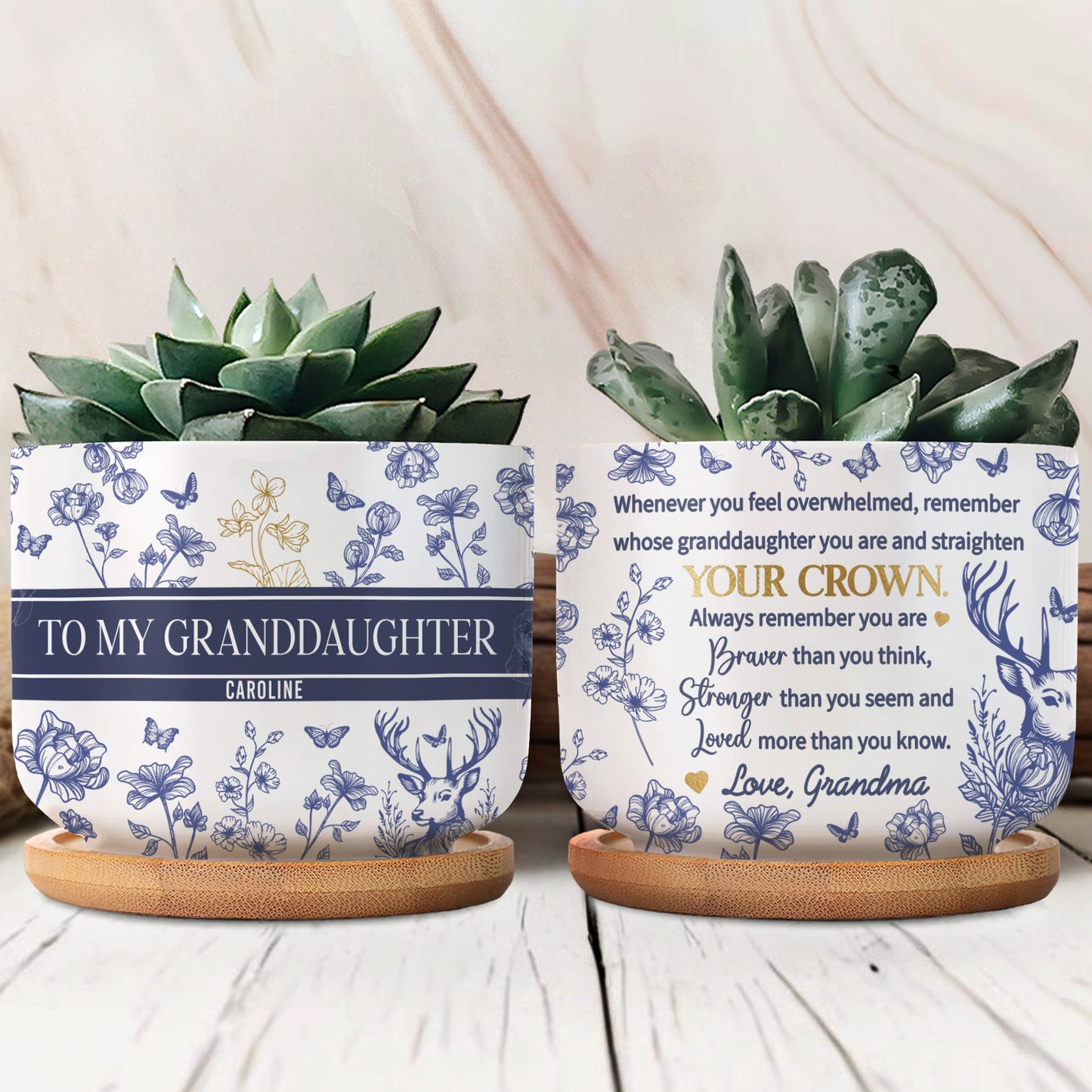 Whenever You Feel Overwhelmed, Remember Whose Granddaughter You Are, Flowers And Crown