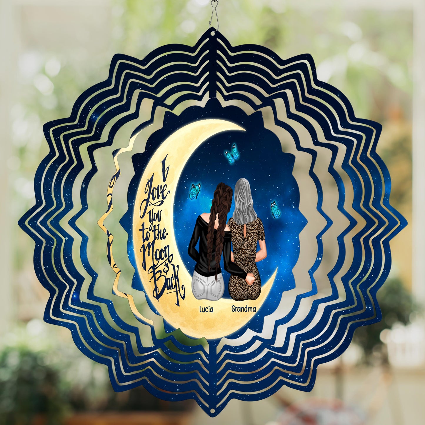 I Love You To The Moon And Back, Moon And Stars Design