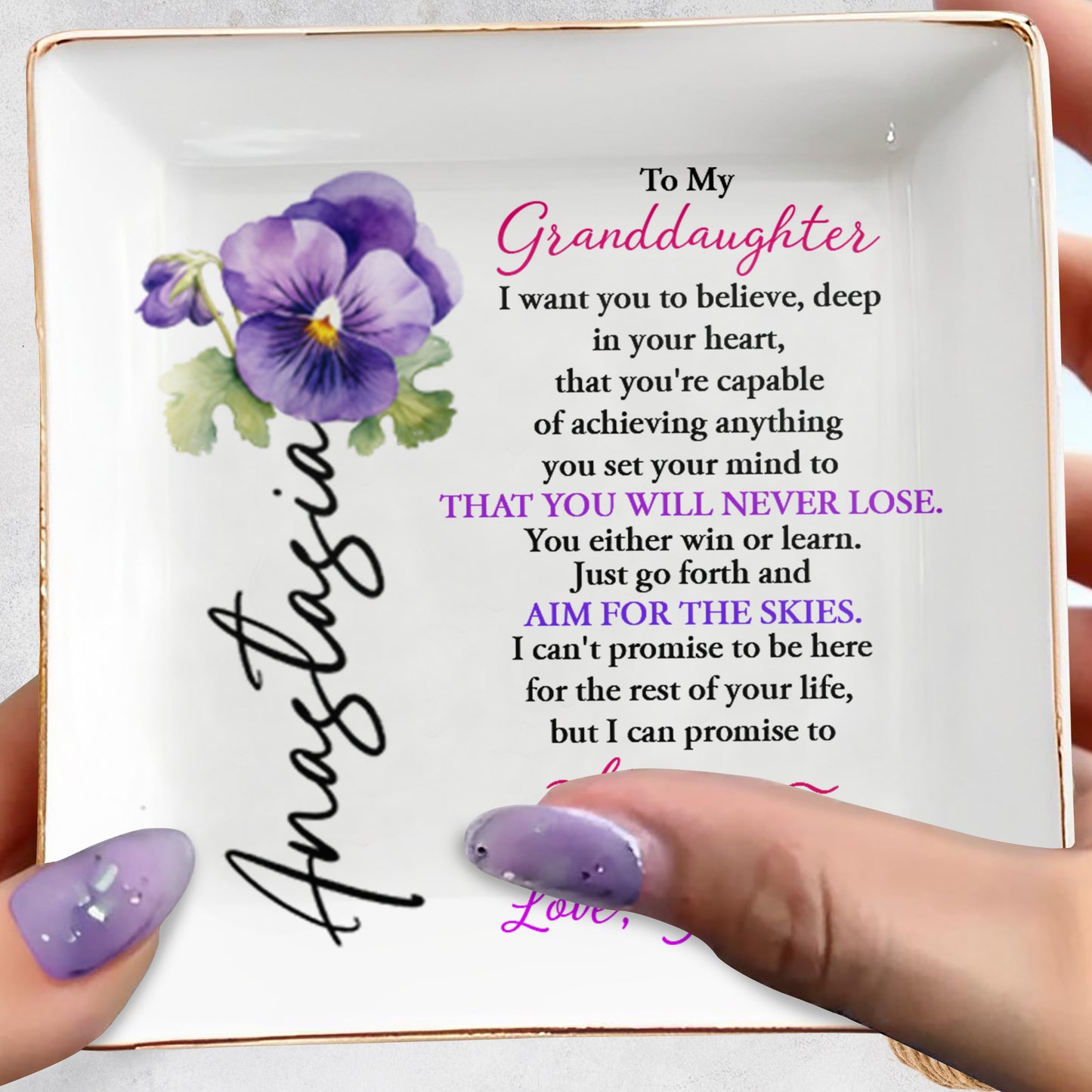 To My Granddaughter, Believe In Your Heart