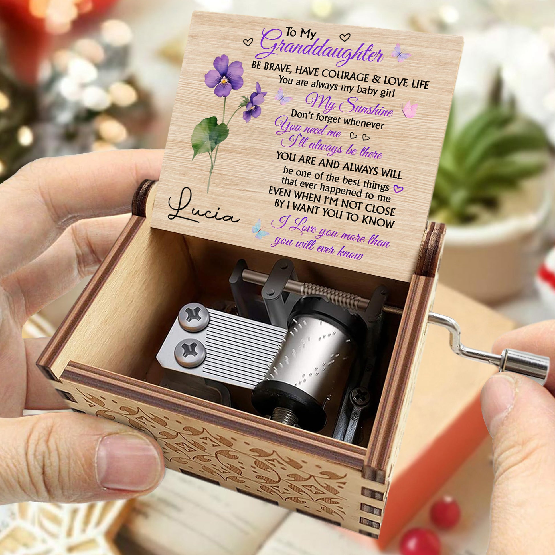 To My Granddaughter, Love And Life Inspirational Message