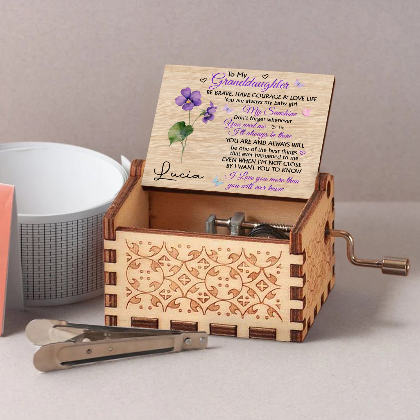 To My Granddaughter, Love And Life Inspirational Message