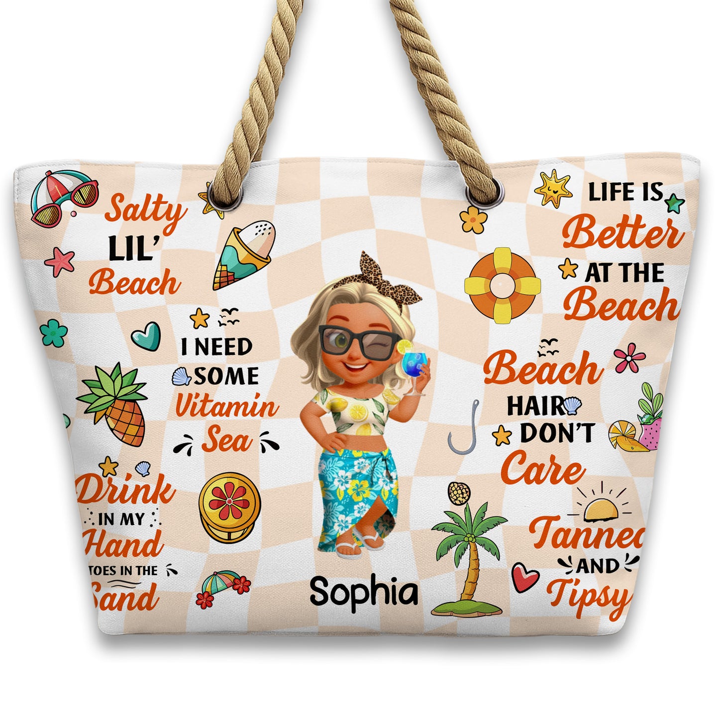 Life Is Better At The Beach With Palm Tree And Sun