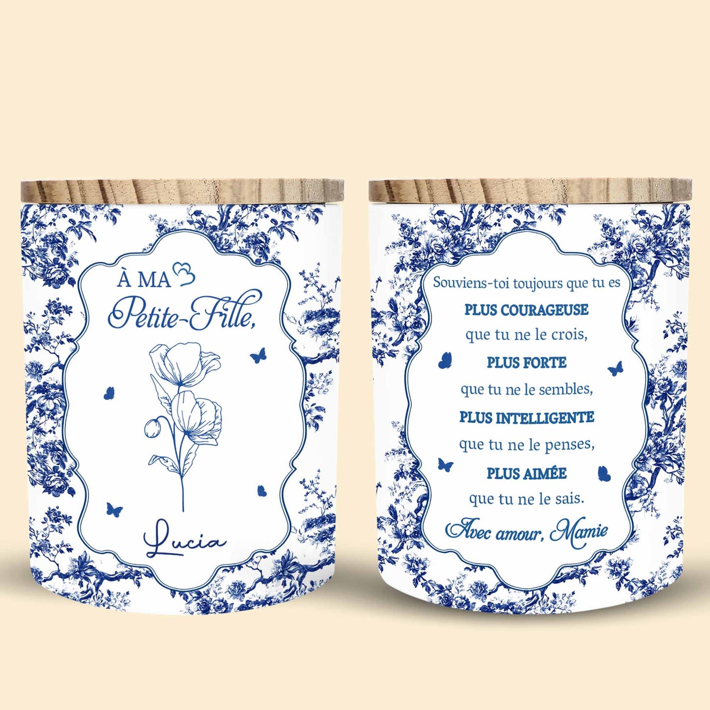 À Ma Petite-Fille, Elegant Floral Design