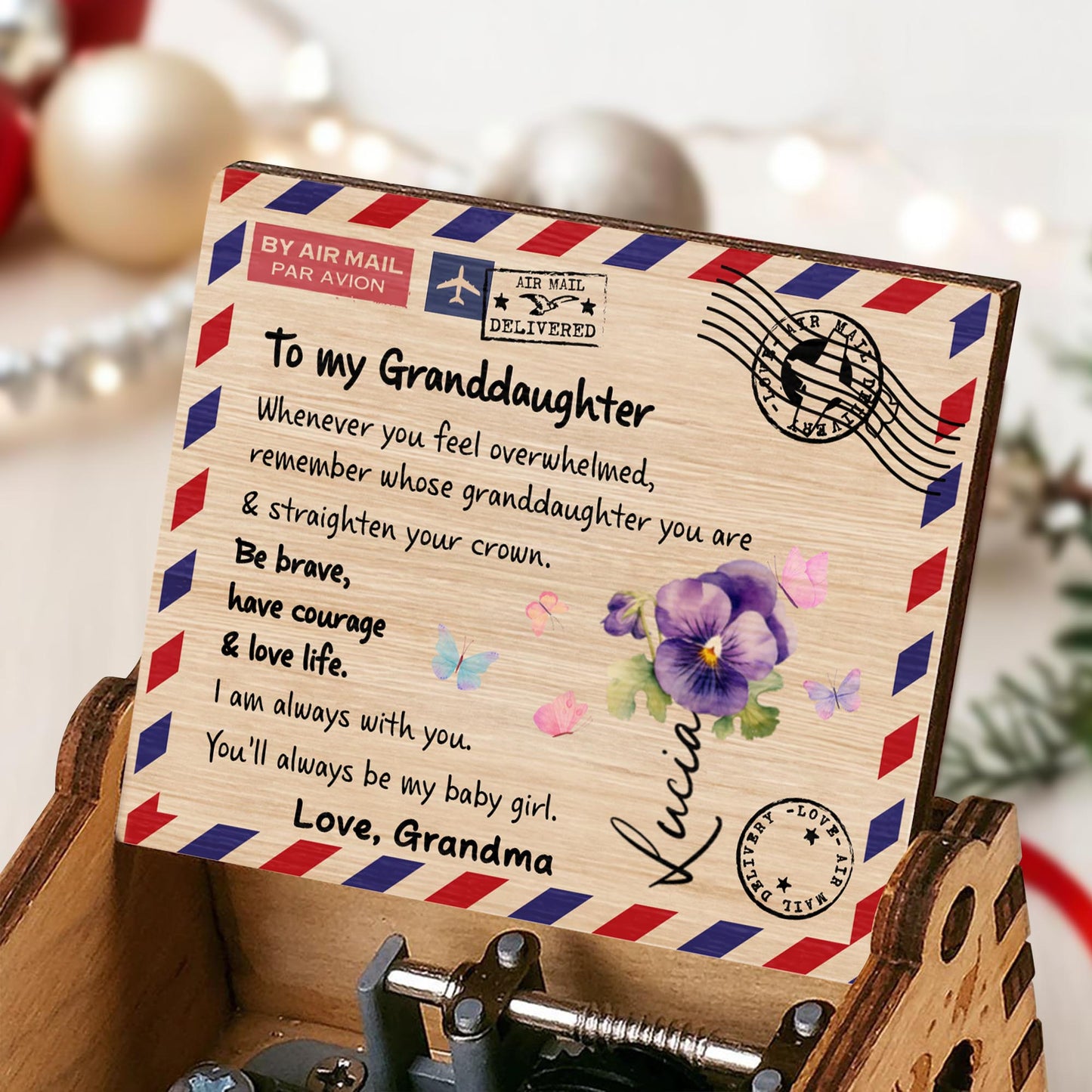 To My Granddaughter, Be Brave, Love Life With Flowers