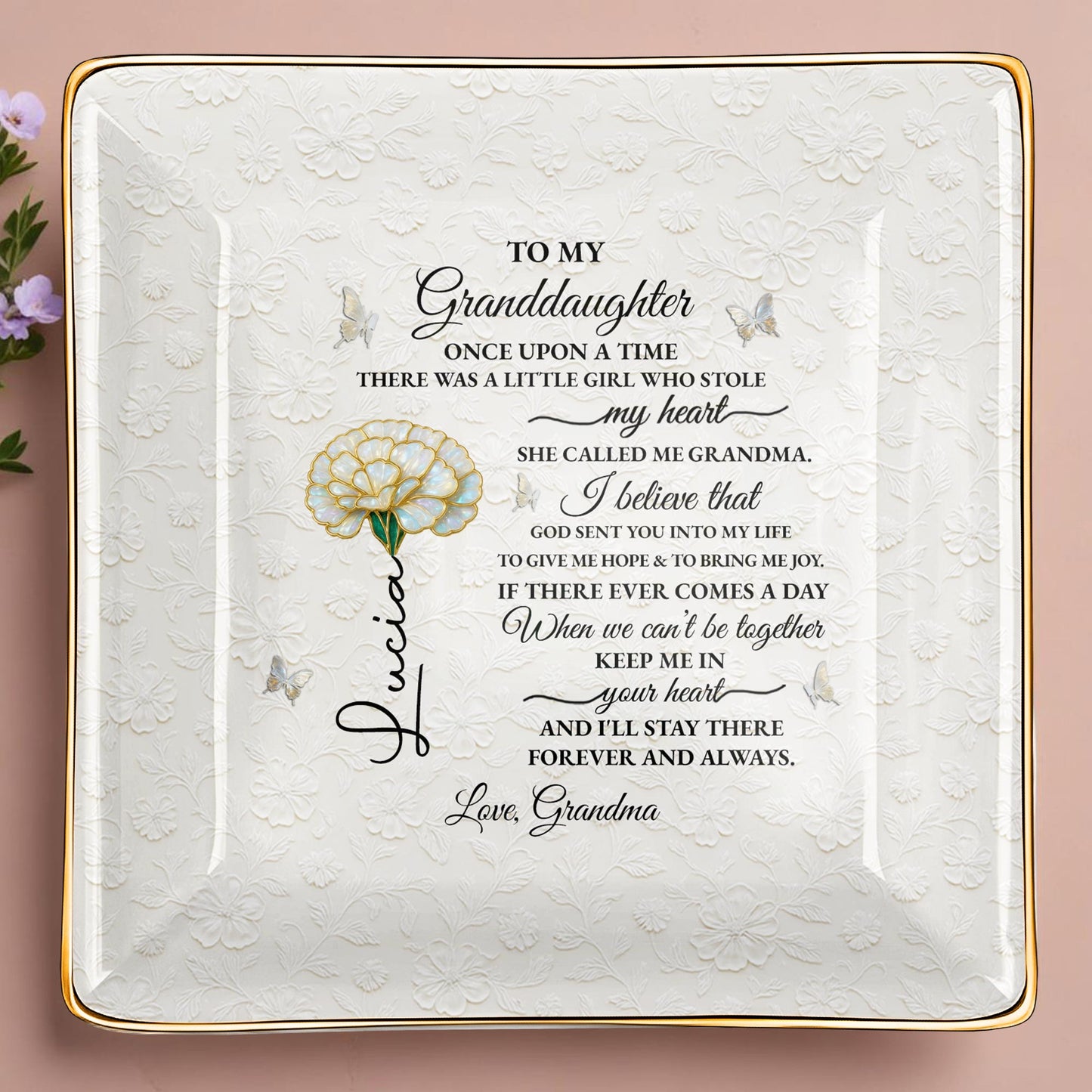 To My Granddaughter, Once Upon A Time, Floral Design