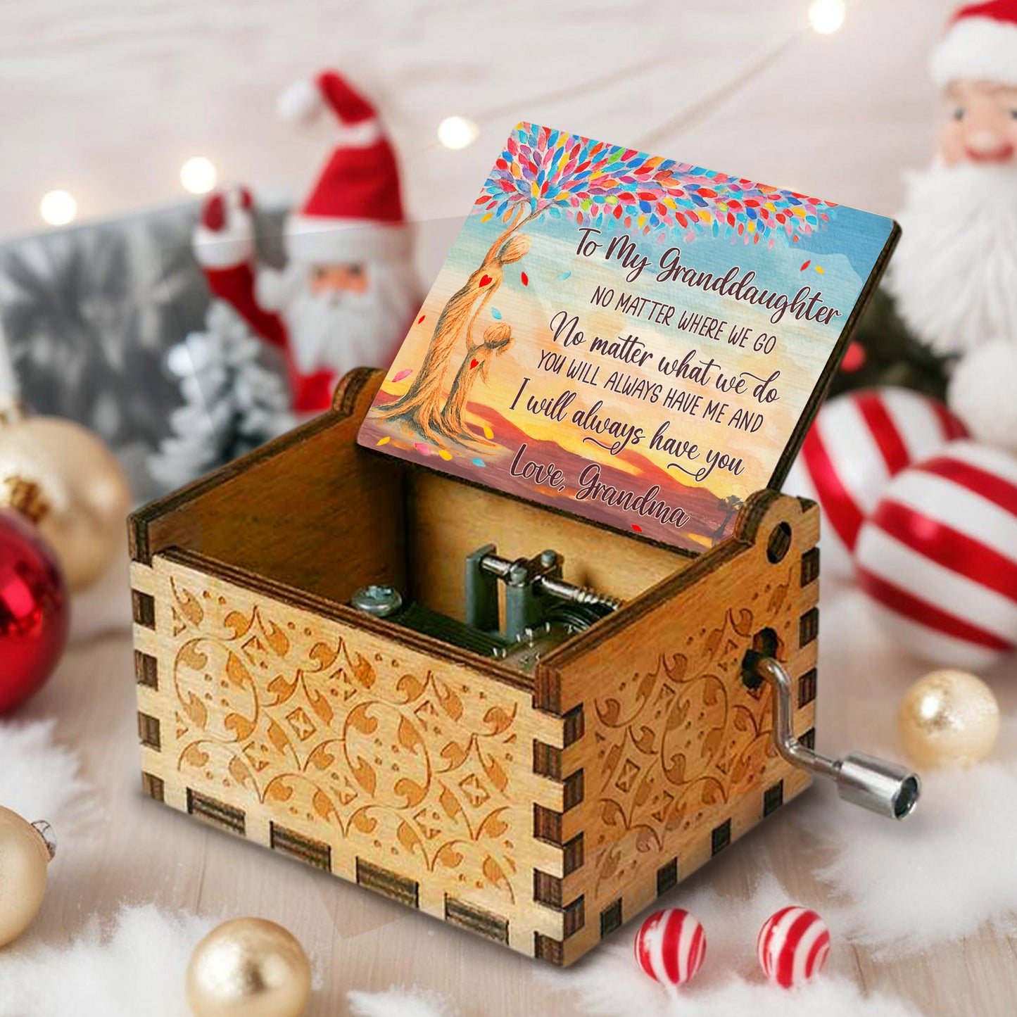 To My Granddaughter, Tree and Heart Design