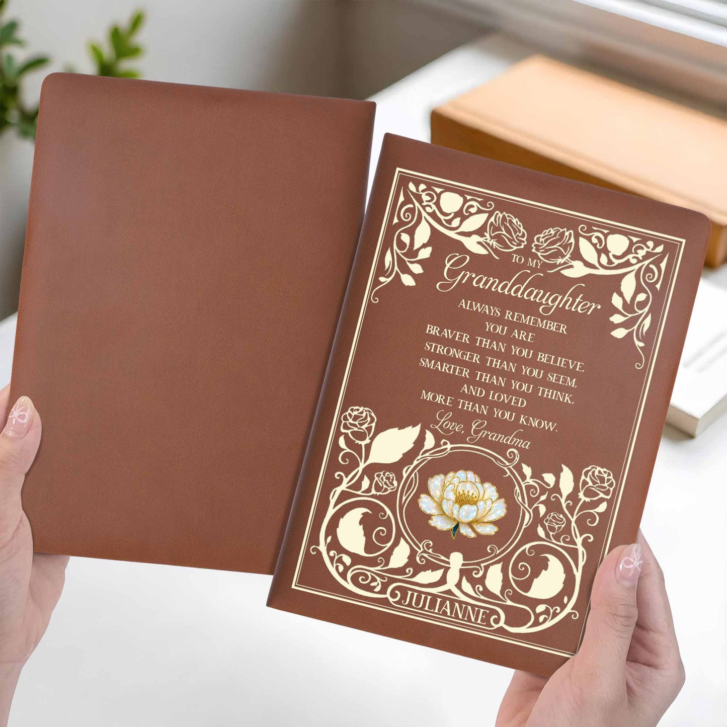 To My Granddaughter, Braver, Stronger, Smarter, Loves