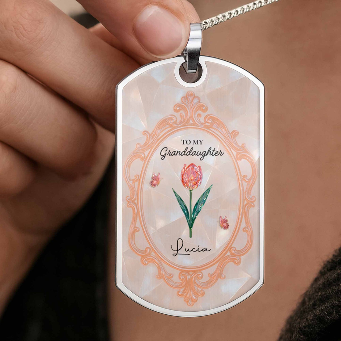 To My Granddaughter Love You Forever Flowers