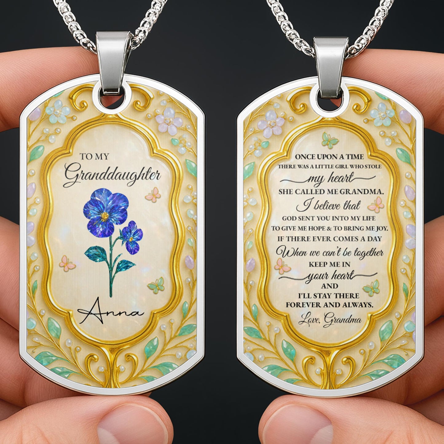 To My Granddaughter, Keep Me In Your Heart, Flowers