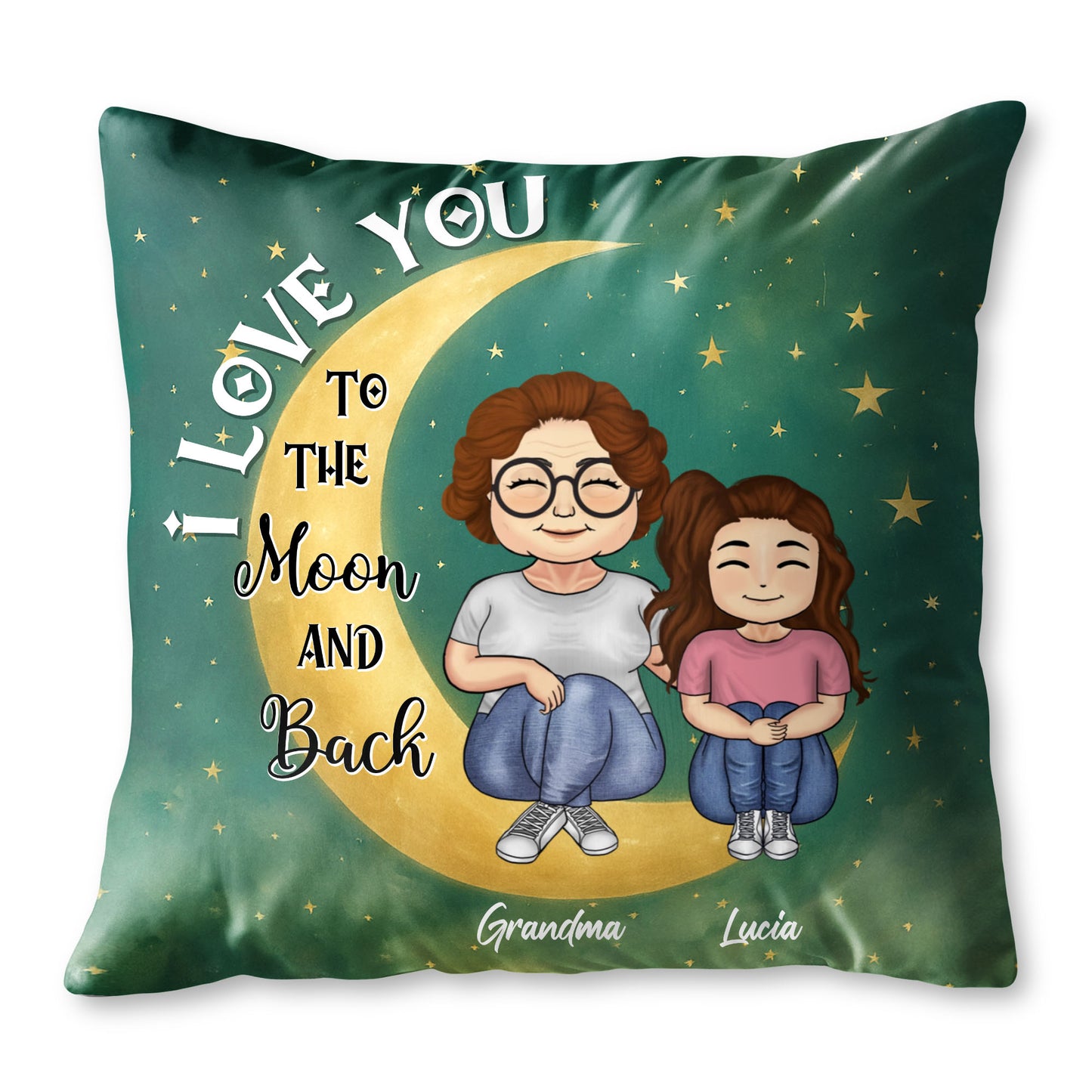 I Love You To The Moon And Back With Moon And Stars