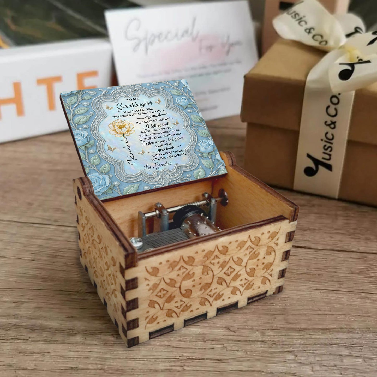 To My Granddaughter Once Upon A Time With Flowers