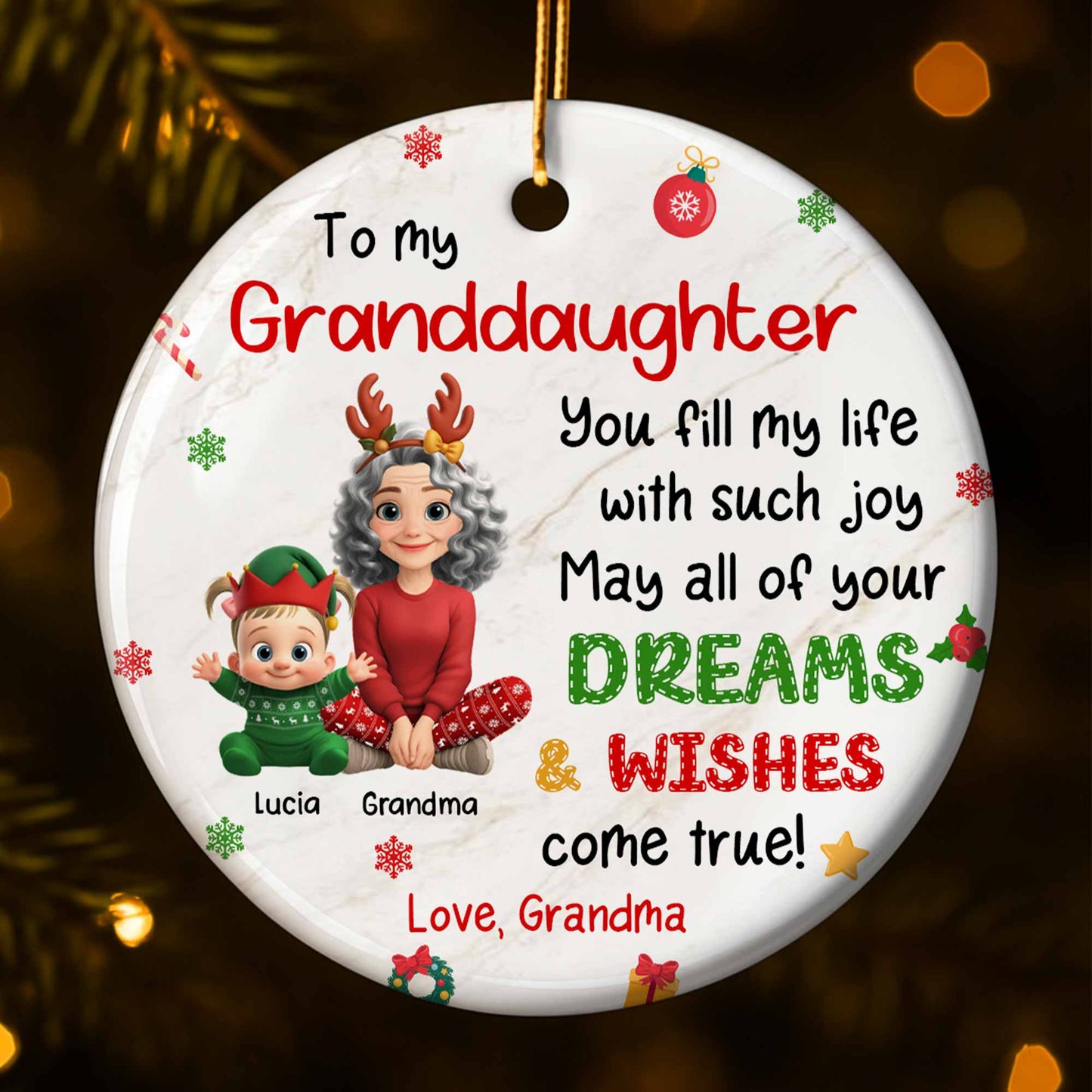 To My Granddaughter, Joy And Dreams Come True