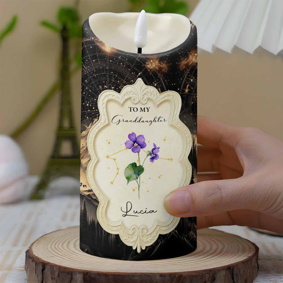 To My Granddaughter, Love and Connection Keepsake Candle