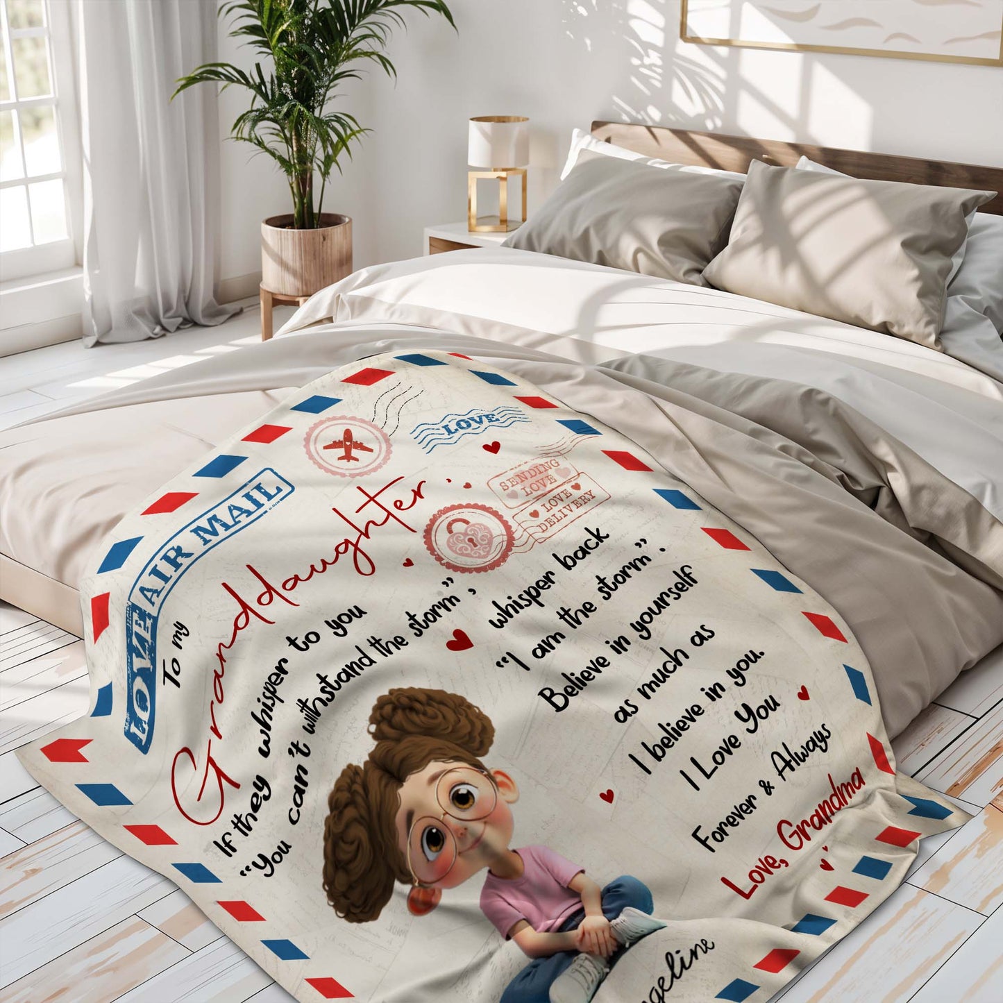 Love Air Mail To My Granddaughter Whisper Back I Am The Storm