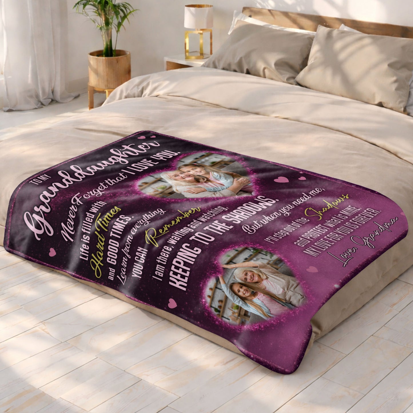 To My Granddaughter, Never Forget That I Love You, Hearts