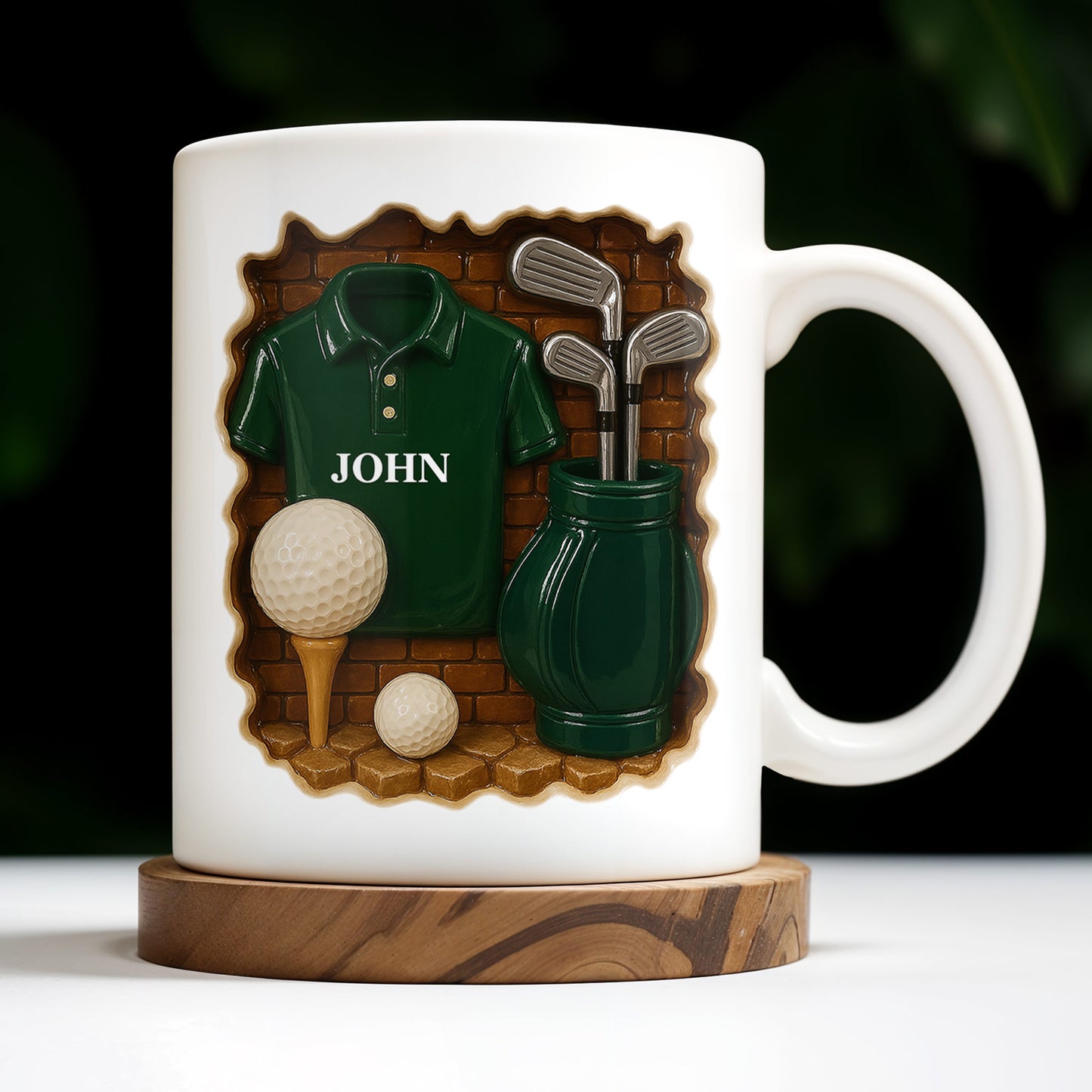 Celebrate Your Love for Golf, Golf Shirt, Golf Balls, Golf Clubs, Golf Bag - Personalized Custom Coffee Mug - GOLF005_MG