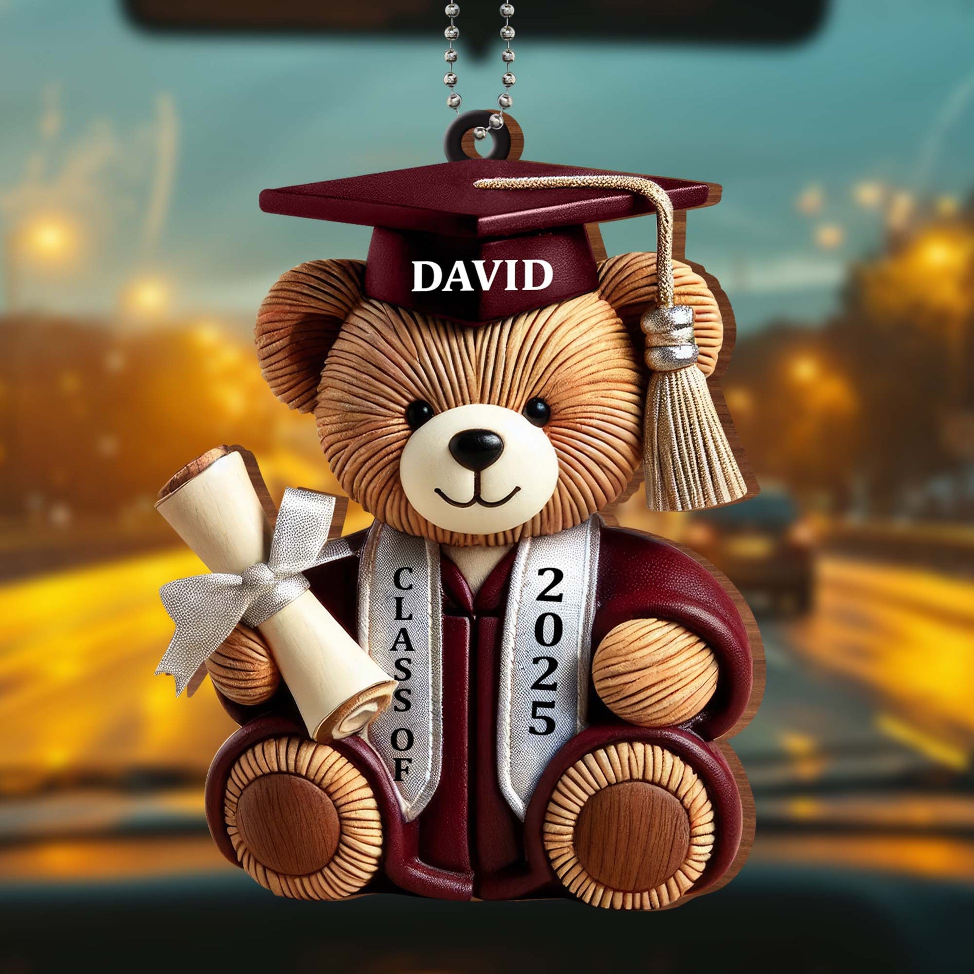 Graduation Teddy Bear With Cap And Diploma