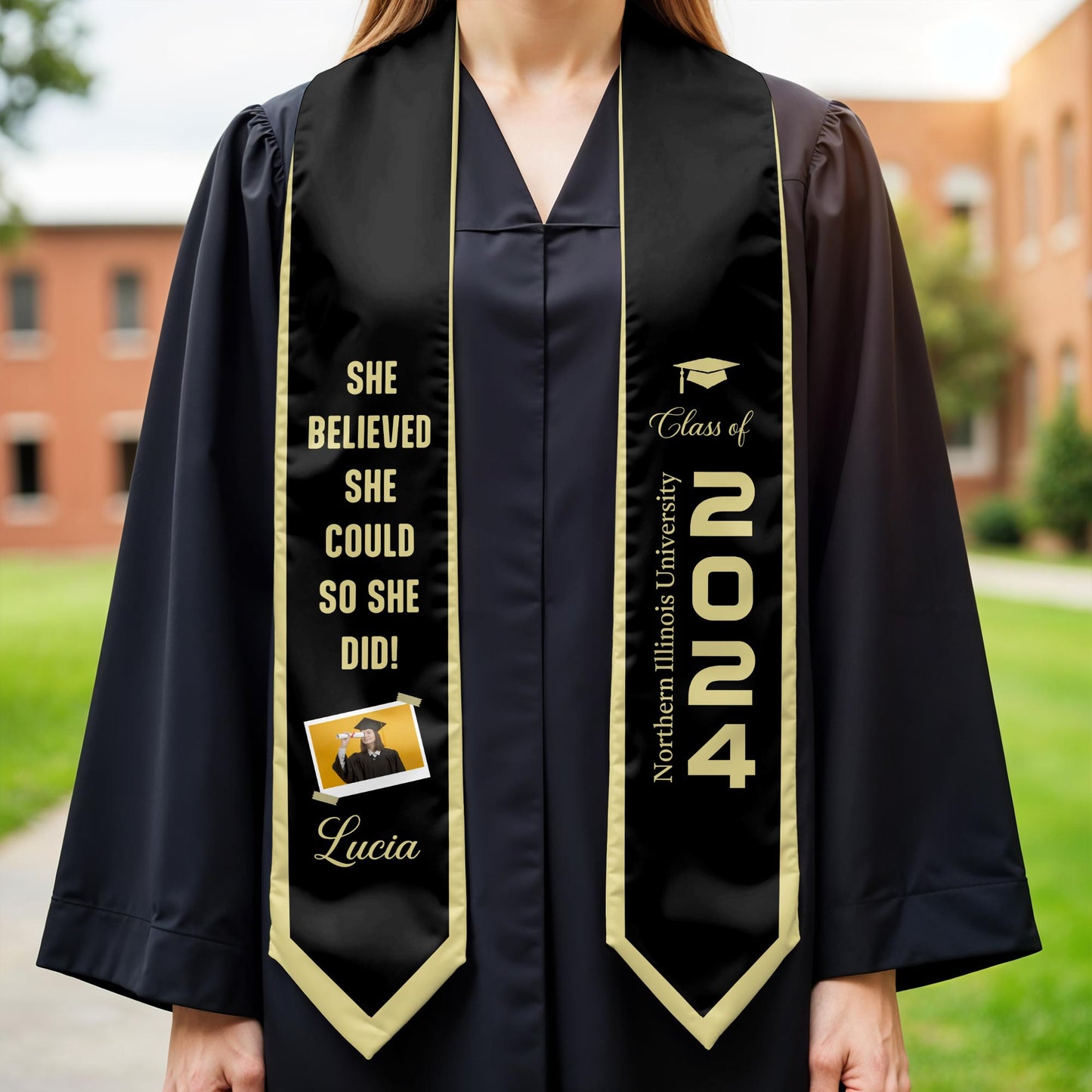 She Believed She Could So She Did, Graduation Cap and Diploma