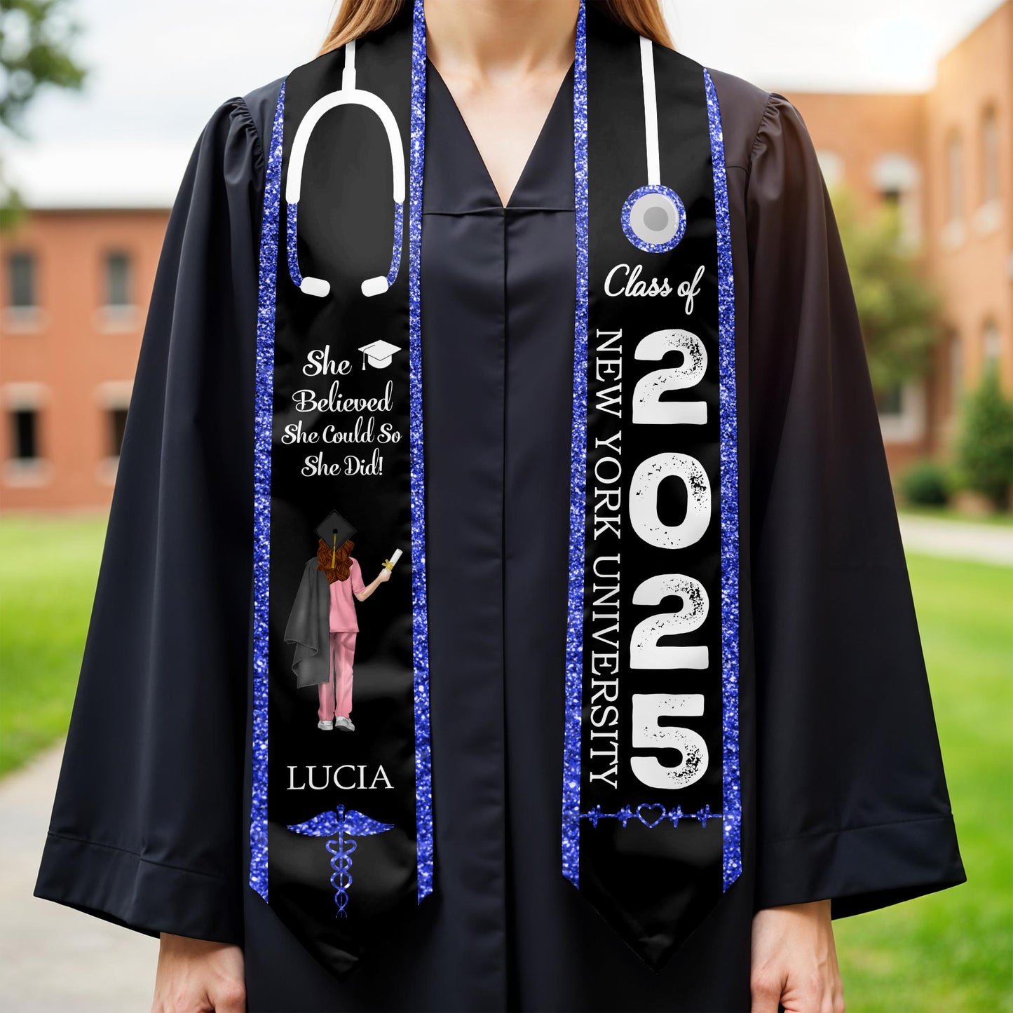 She Believed She Could So She Did, Graduation Cap And Diploma