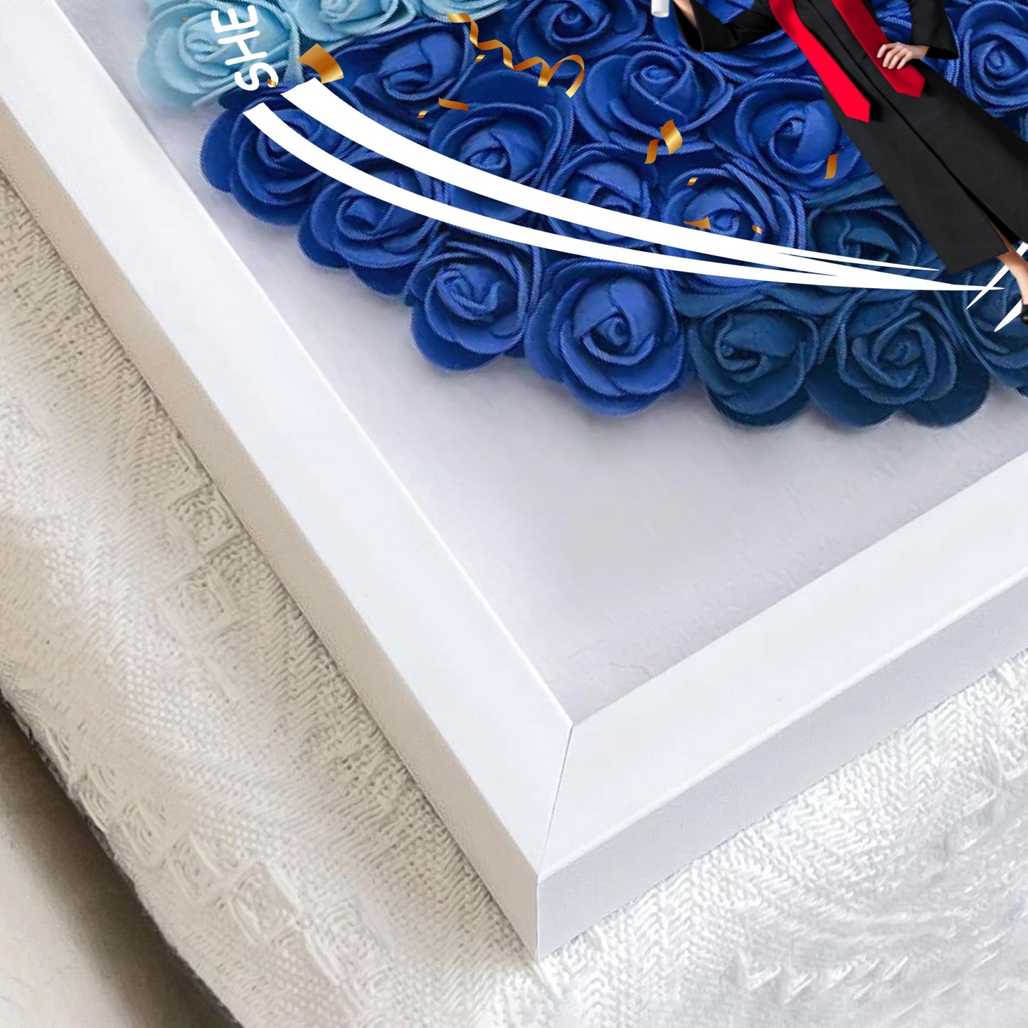 She Believed She Could So She Did, Roses and Graduation Cap