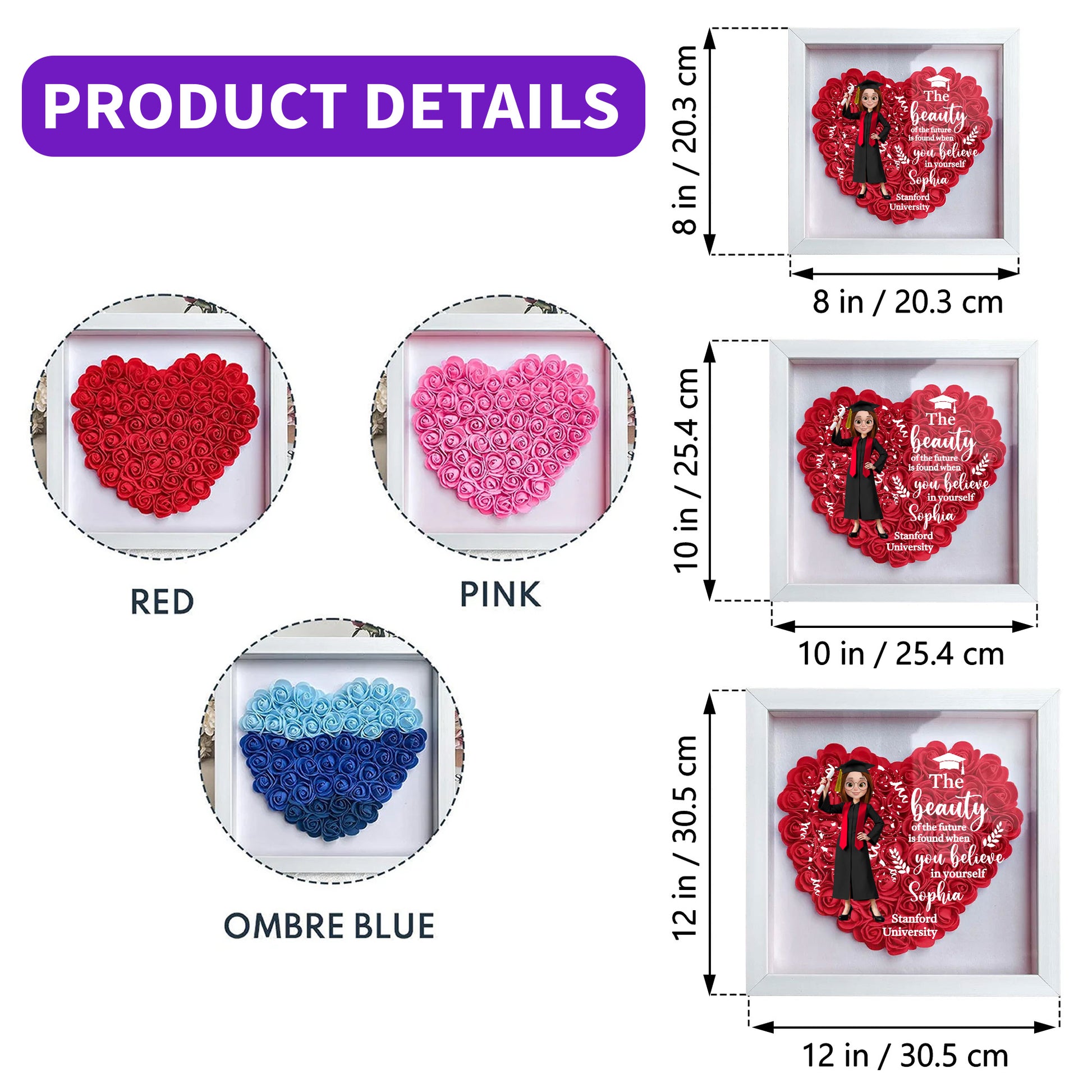 The Beauty Of The Future Is Found When You Believe In Yourself, Graduate and Flowers