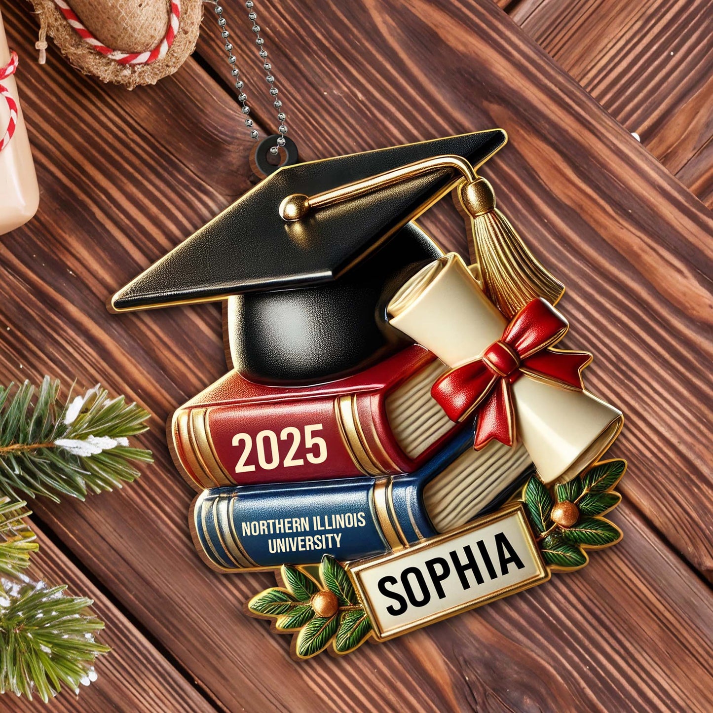 Celebrate Academic Excellence, Graduation Cap, Books and Diploma