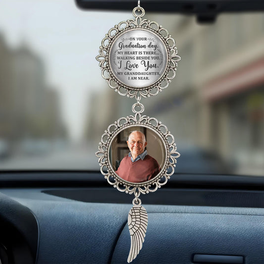 On Your Graduation Day, My Heart Is There, Angel Wing and Pendant Charm