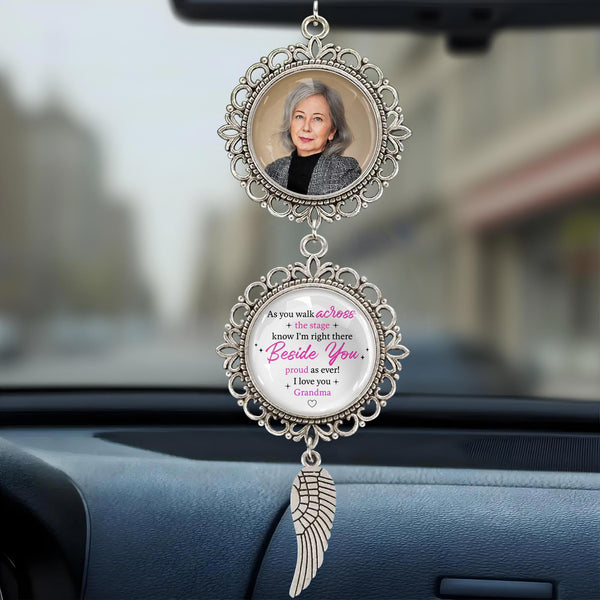 As You Walk Across The Stage, Know I’m Right There Beside You, Angel Wing and Pendant Charm