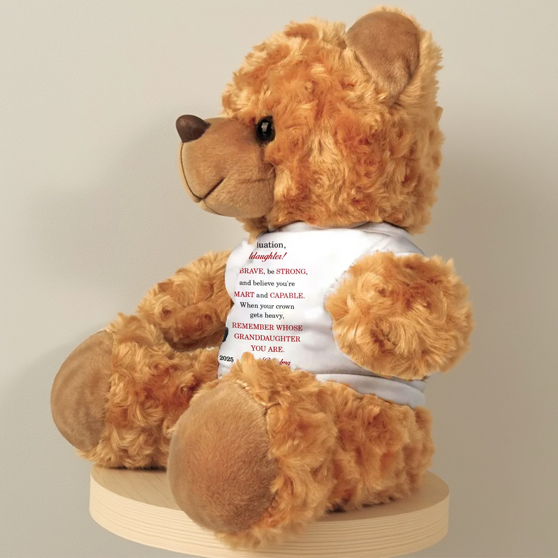 Happy Graduation, My Granddaughter, Graduation Cap and Cartoon Character