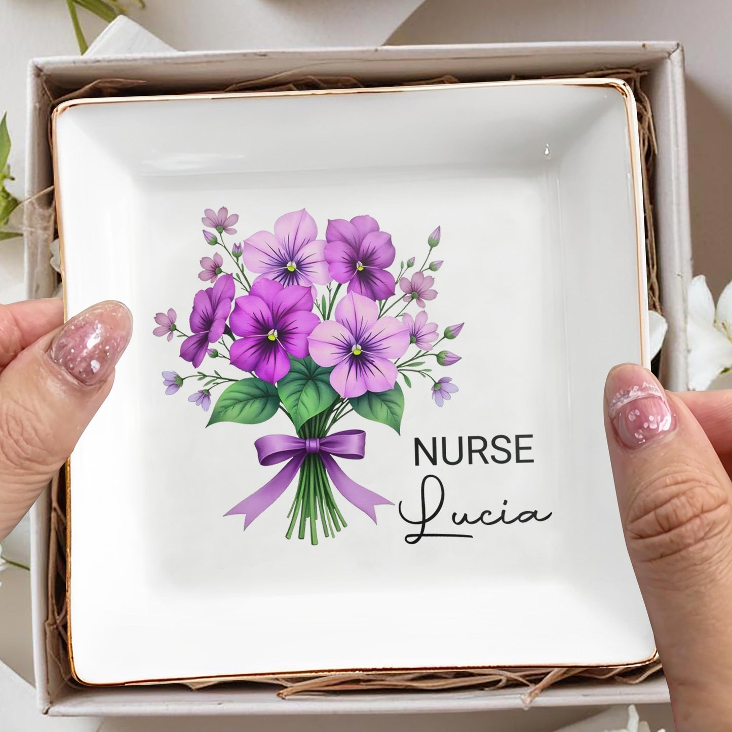 Celebrate Your Caring Spirit With This Floral Nurse-Inspired Design, Flowers And Ribbon