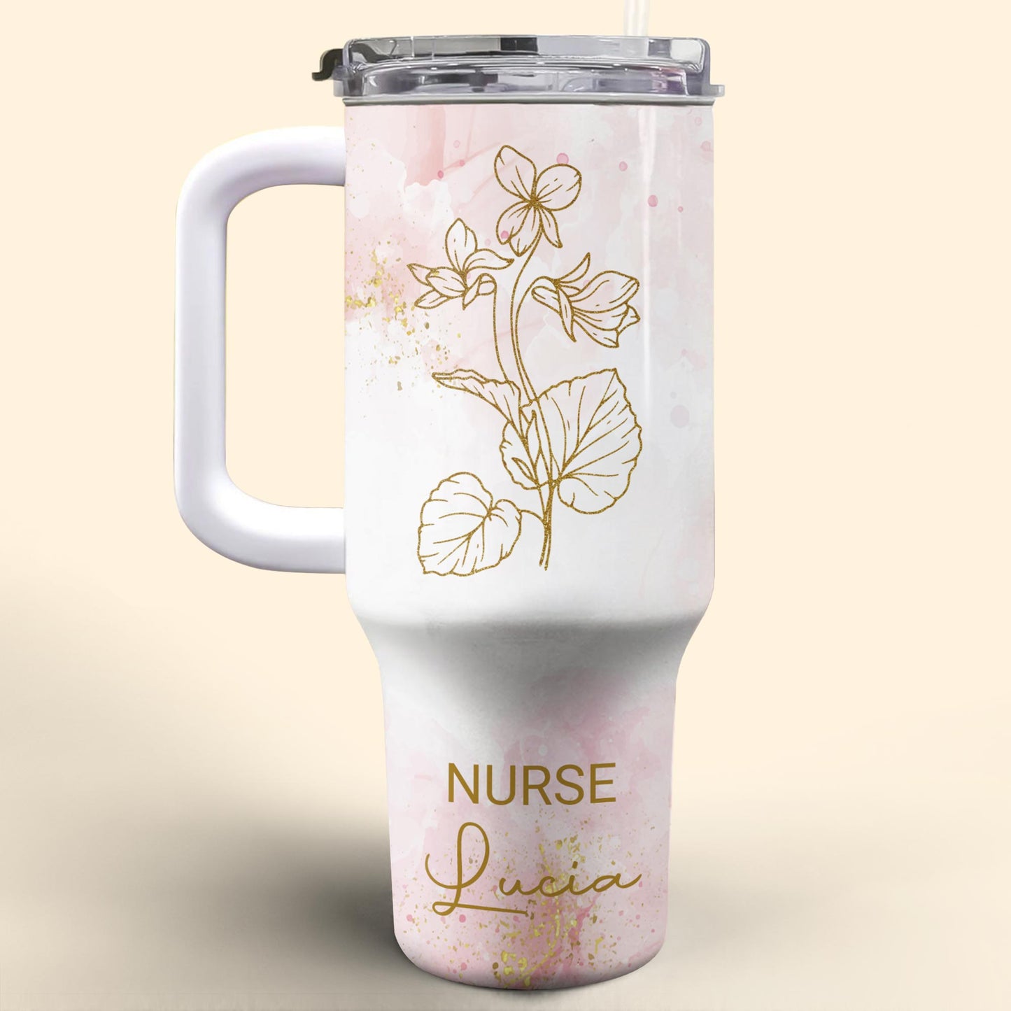 Create A Beautiful, Floral-Themed Tumbler Perfect For Any Dedicated Nurse, Flowers