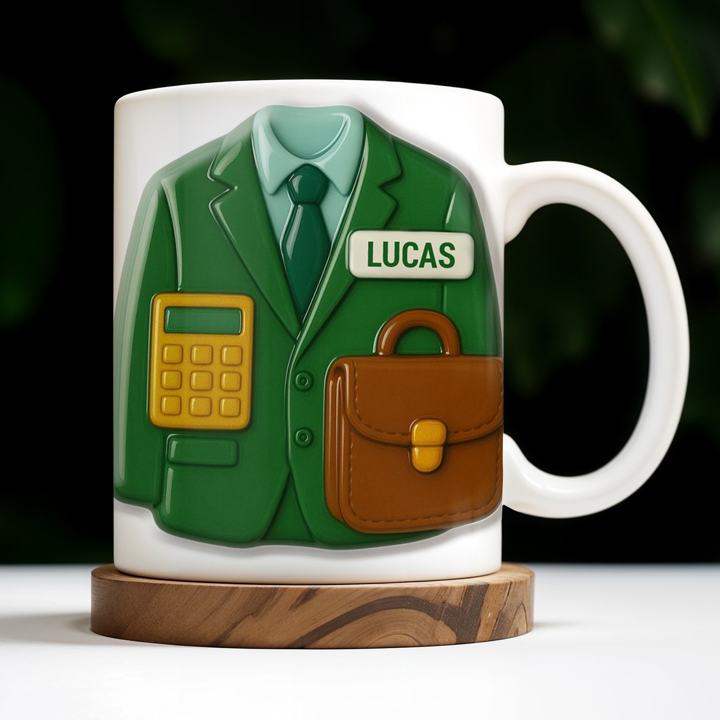 Elevate Your Coffee Experience With Suit and Calculator Design
