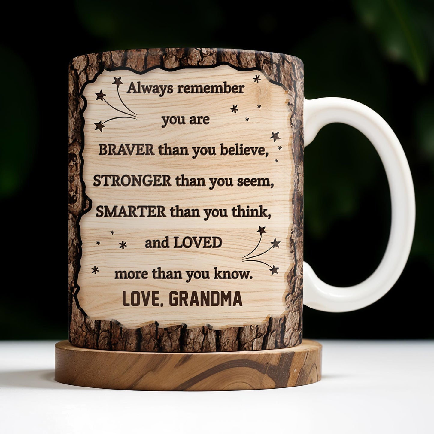 To My Grandson, Always Remember You Are Braver, Graduation Cap and Diploma
