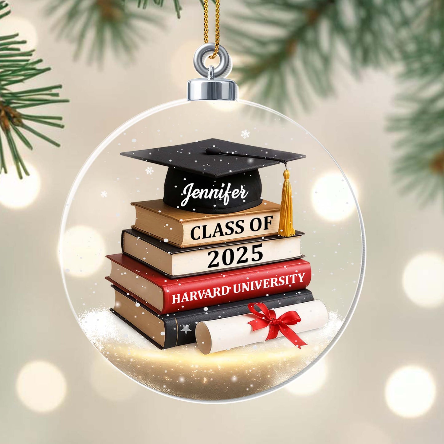 Customized Graduation Books And Mortarboard Keepsake