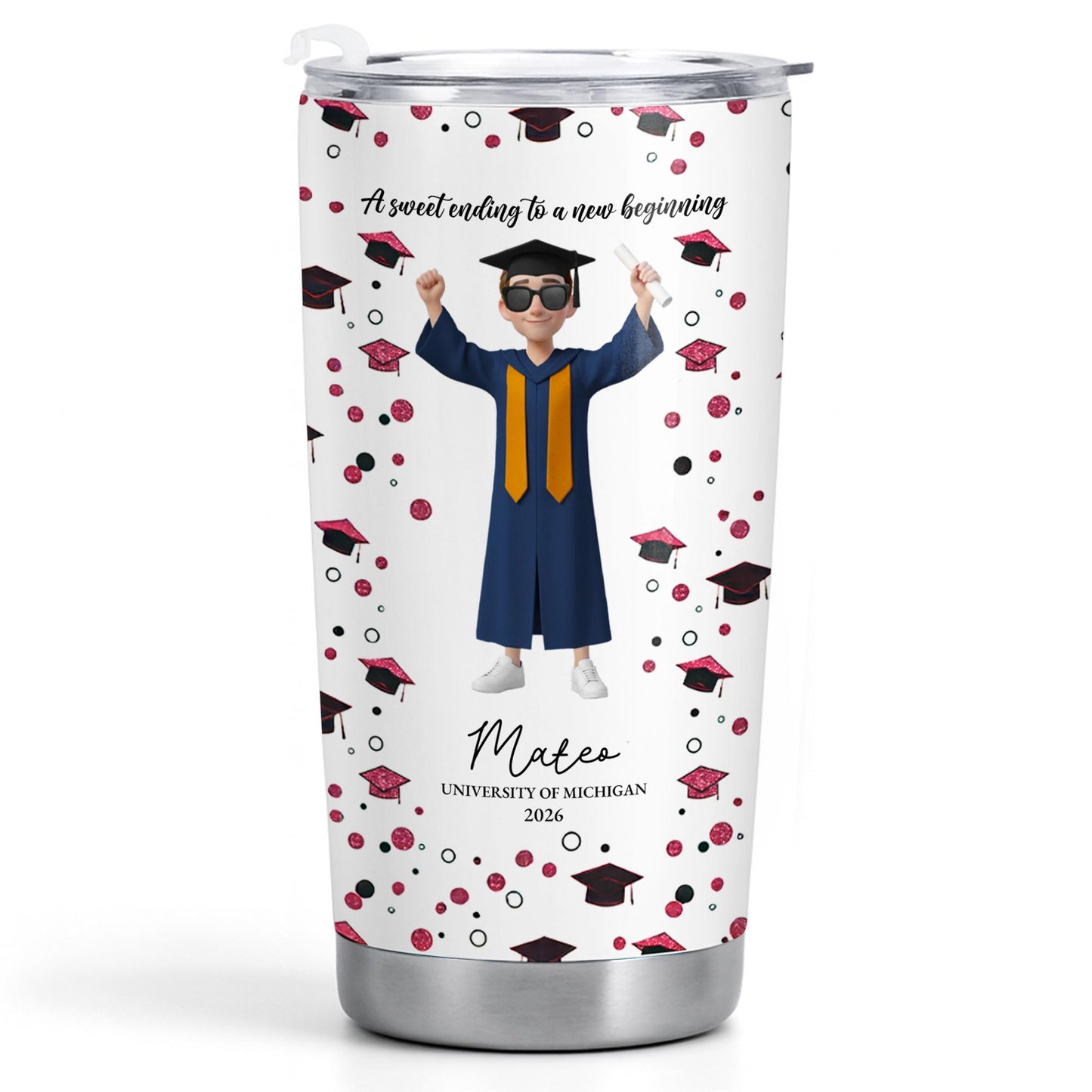A Sweet Ending To A New Beginning Tumbler