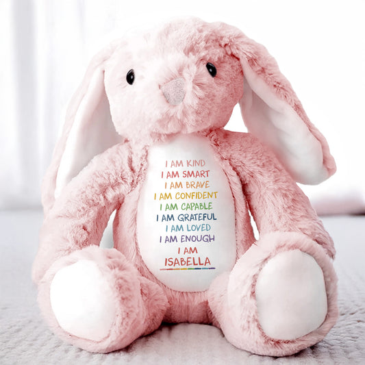 I Am Kind, I Am Smart, I Am Brave, Stuffed Bunny