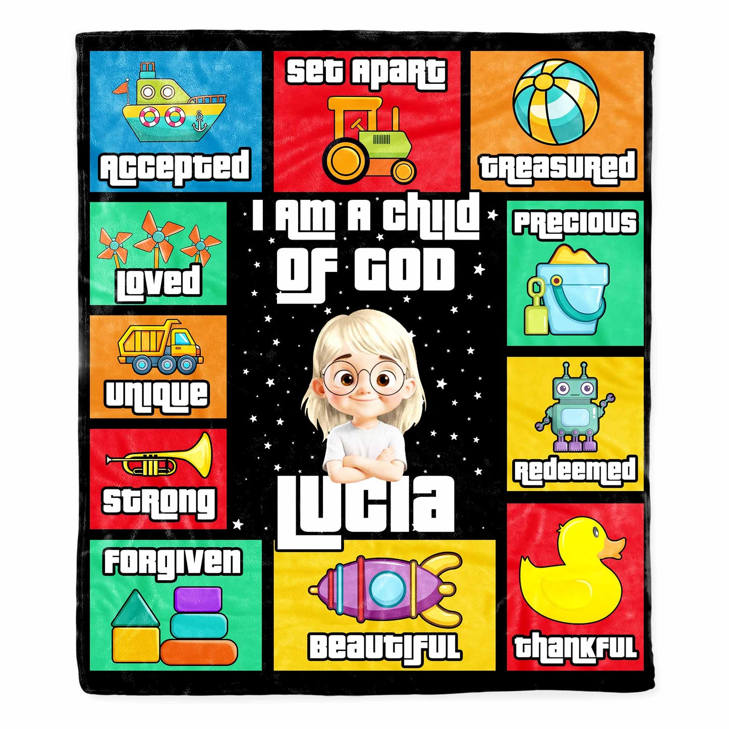 I Am A Child Of God, Rocket, Tractor, Robot, Spaceship