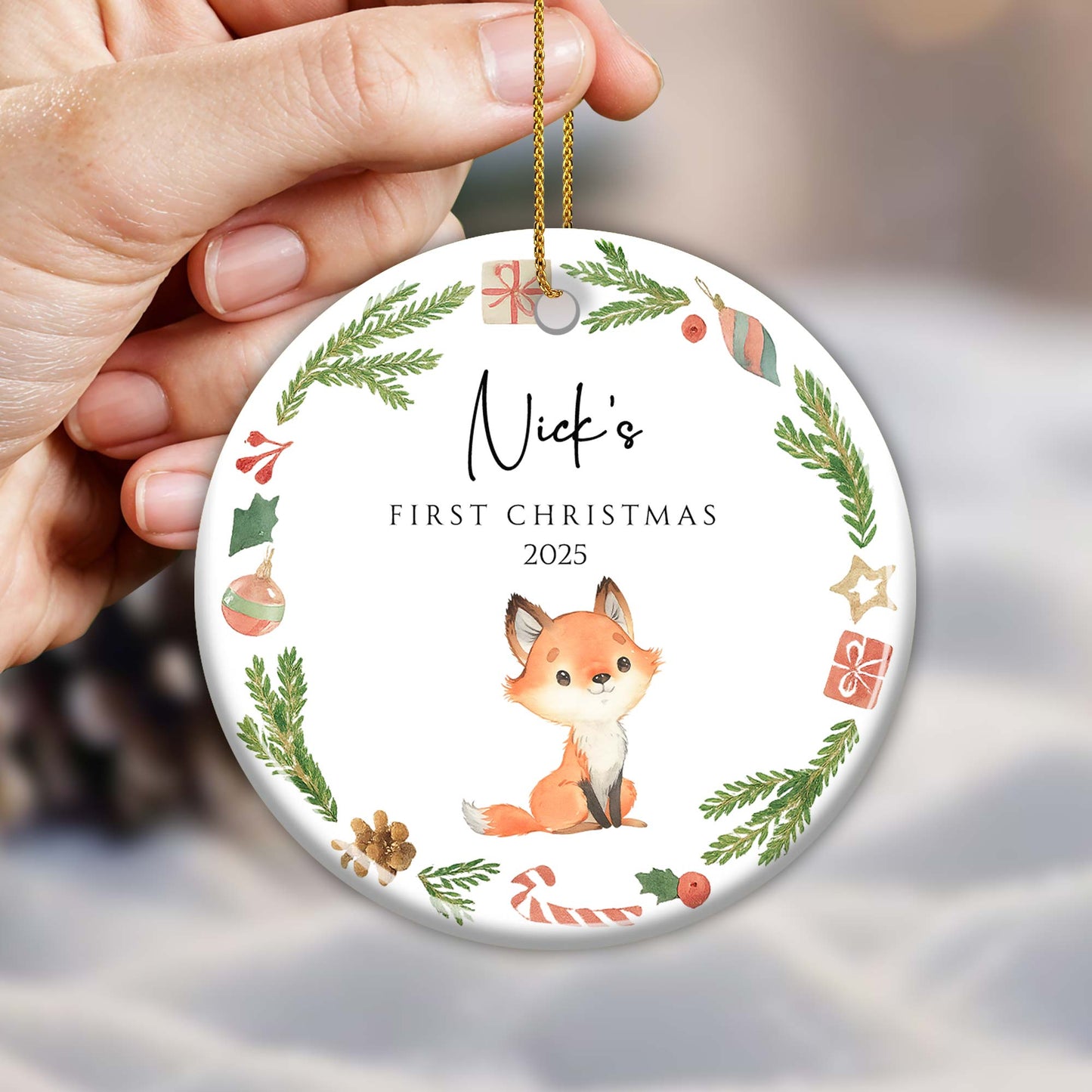 First Christmas With Adorable Forest Animals