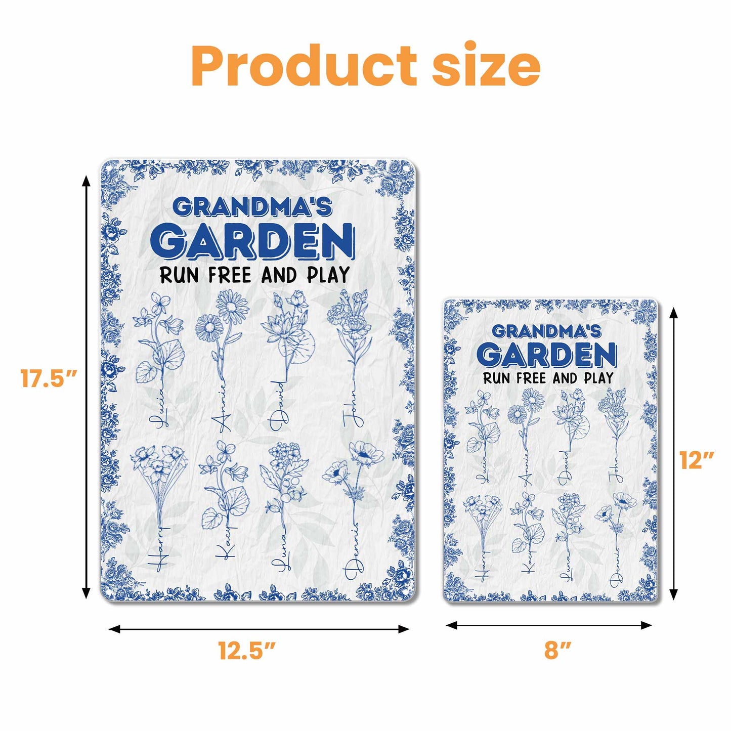 Grandma's Garden, Run Free And Play With Flowers