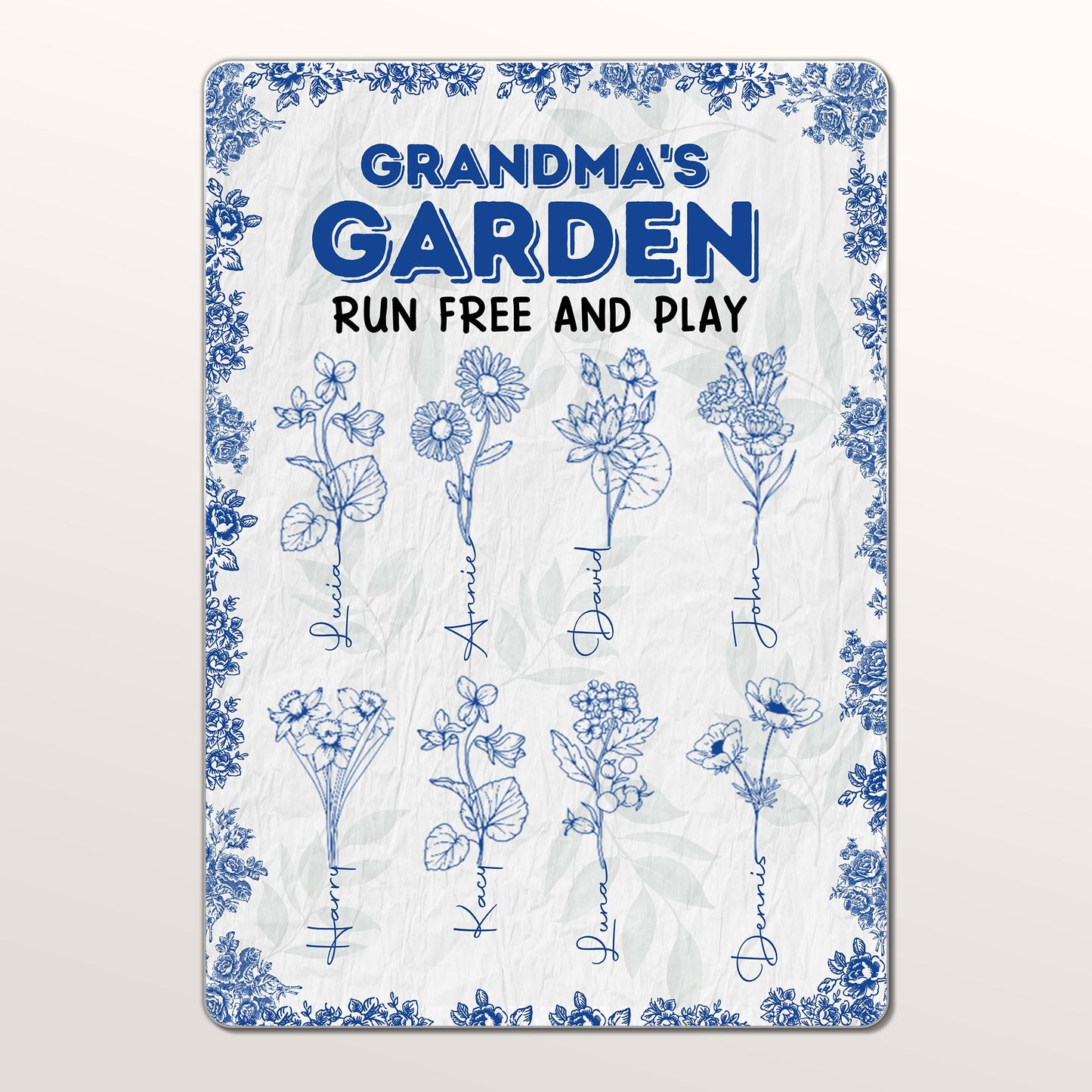 Grandma's Garden, Run Free And Play With Flowers