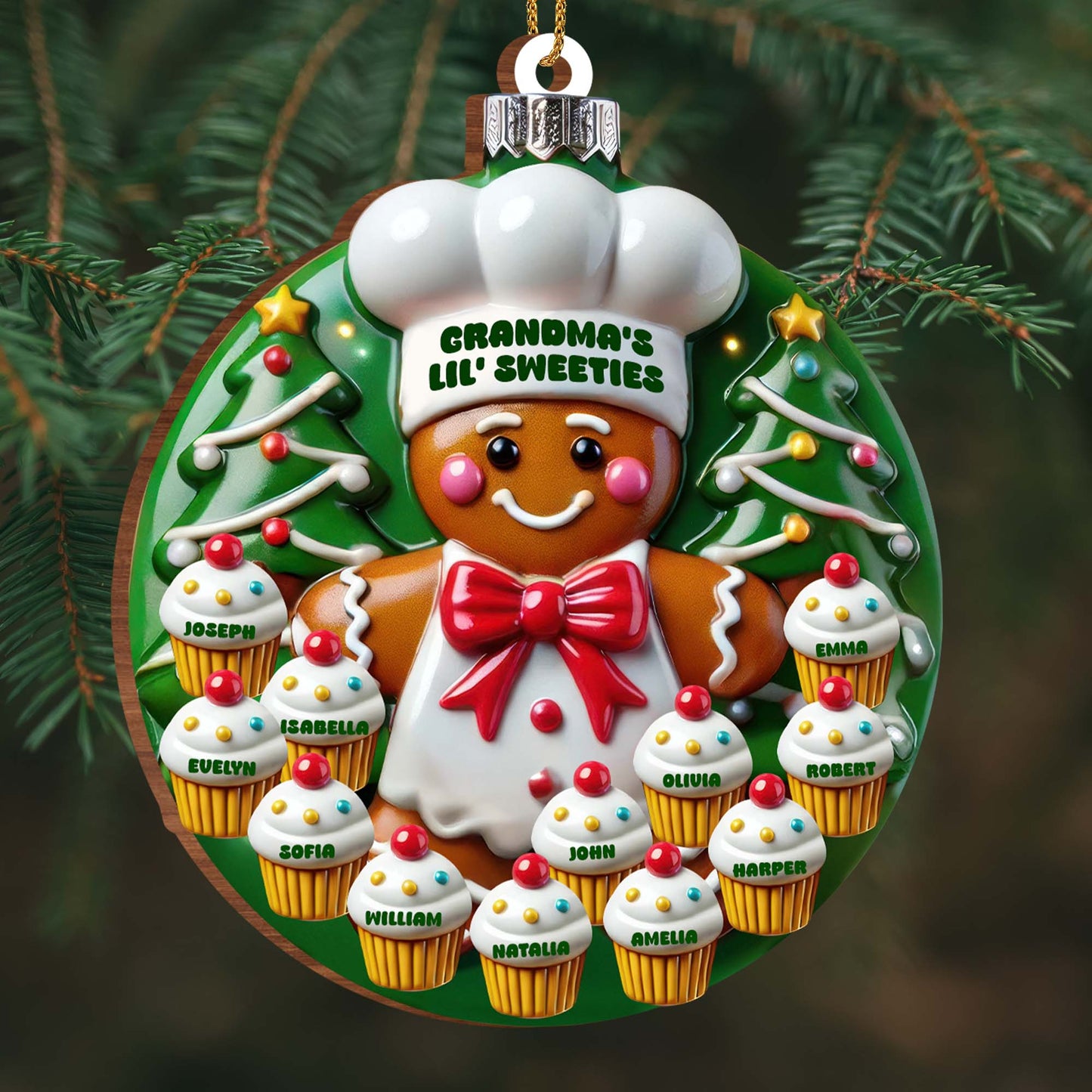Grandma's Lil' Sweeties Gingerbread Man And Cupcakes