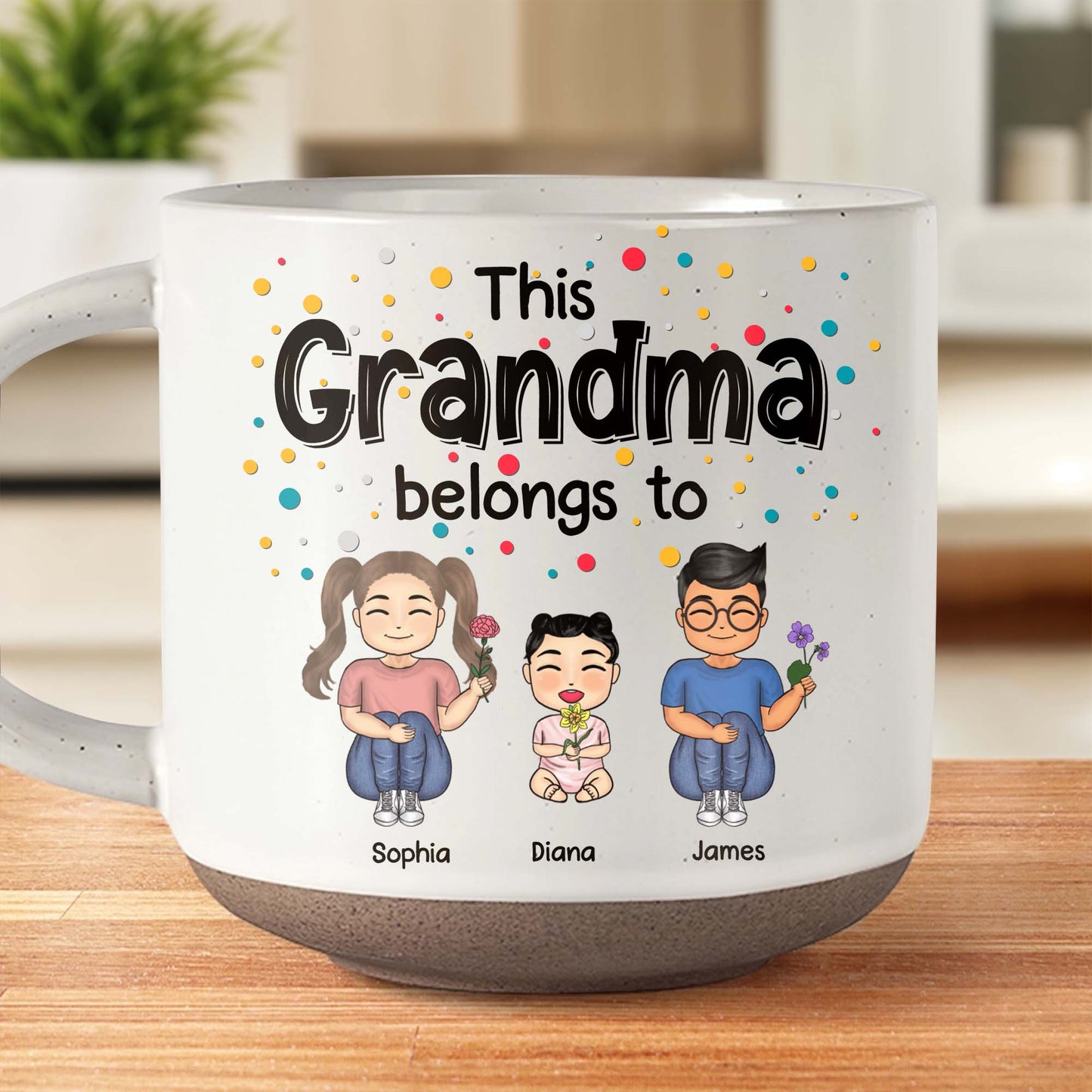 This Grandma Belongs To Cartoon Figures Mug