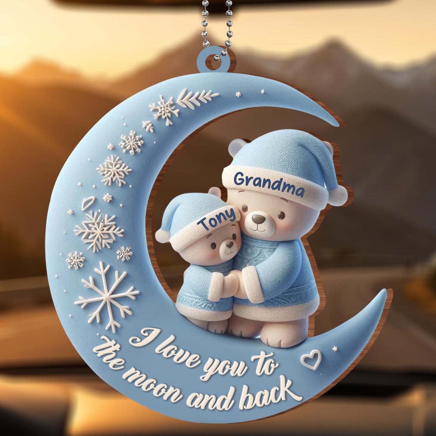 I Love You To The Moon And Back Teddy Bears Decor