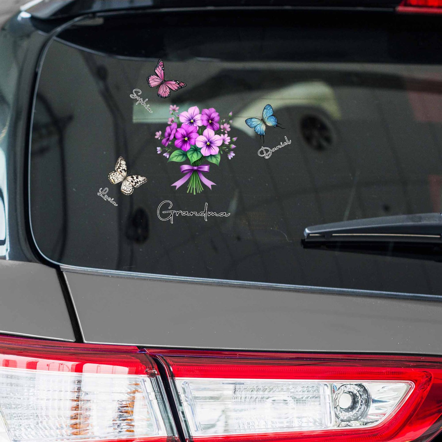 Grandma Love Forever With Flowers And Butterflies