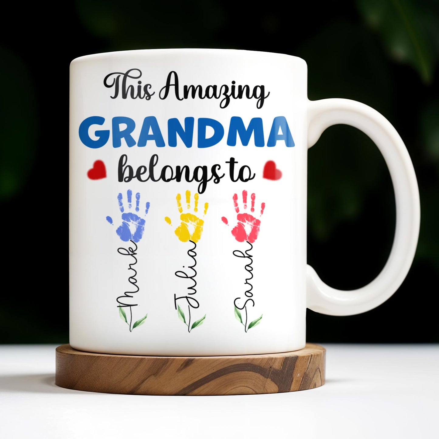 This Amazing Grandma Belongs To, Handprints