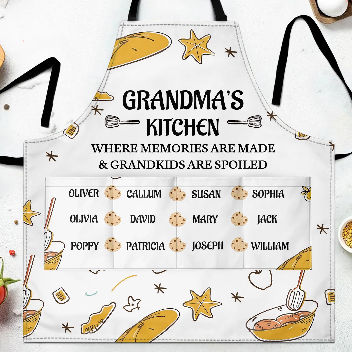 Grandma's Kitchen Where Memories Are Made & Grandkids Are Spoiled, Bread and Kitchen Tools