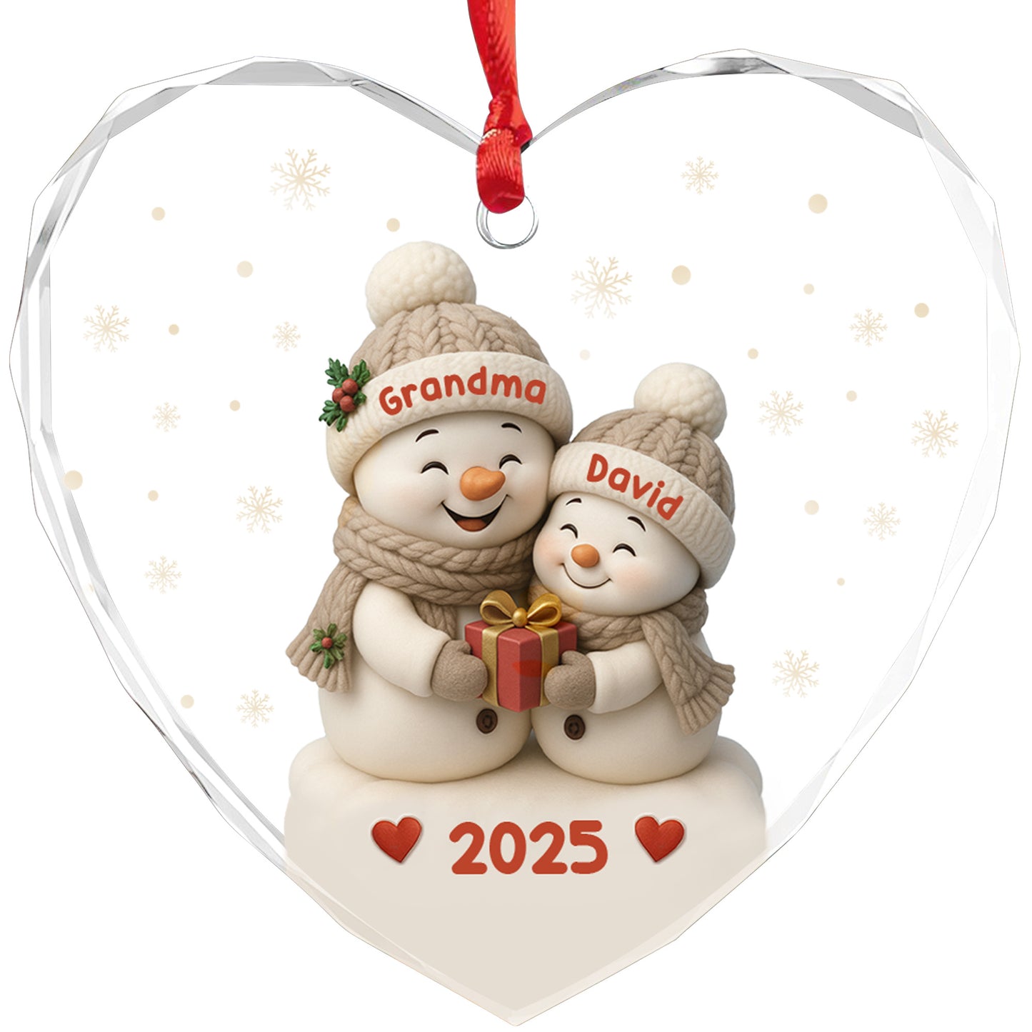 To My Beloved, Wishing You Joy With Snowmen And Hearts