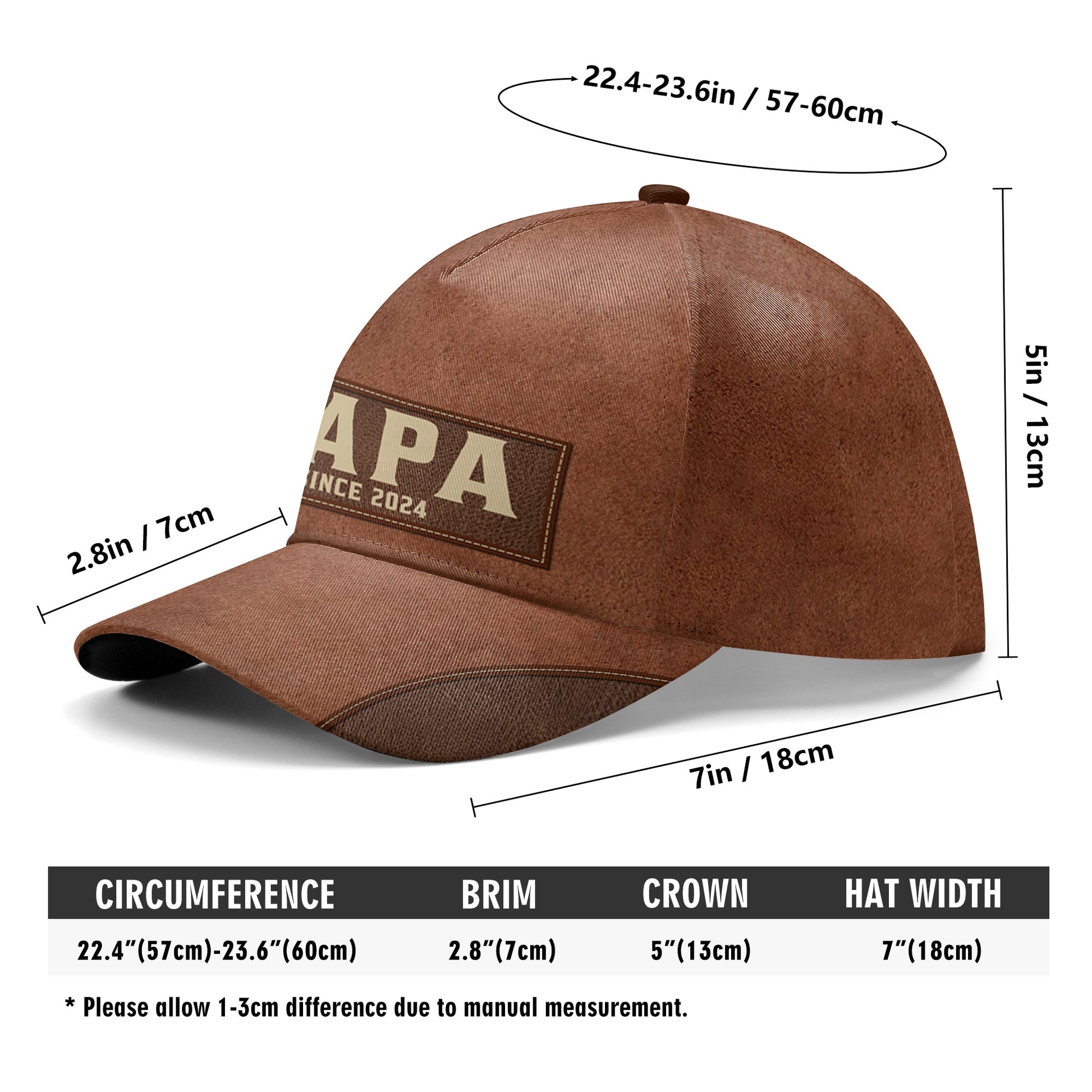 Proud Papa Since Custom Year Cap