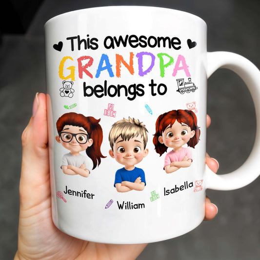 This Awesome Grandpa Belongs To, Cartoon Children and Toys