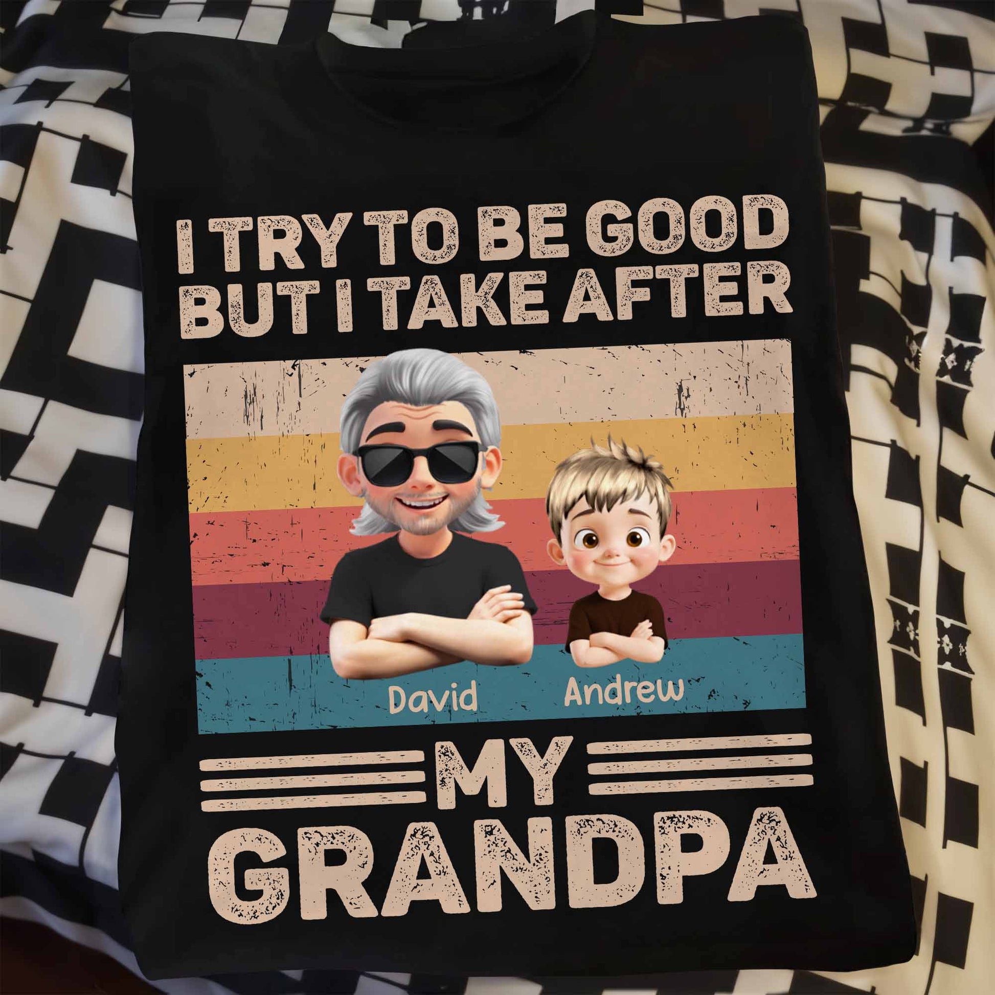 I Try To Be Good But I Take After My Grandpa, Grandfather and Grandson